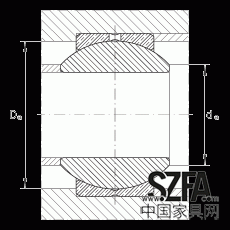 枢纽轴承 GE10-PB, 凭证 DIN ISO 12 240-1 尺度，尺寸系列 K，需维护